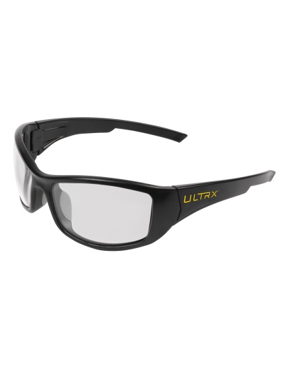 Allen Company ULTRX Sync Safety Glasses, Anti-fog/Anti-scratch, Black Frame, Clear Lens