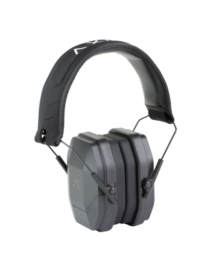 AXIL MX Passive Earmuff, Black, Includes Standard Foam Cups