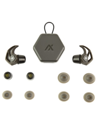 AXIL X30i, Earplugs, Black, Includes (3) Silicon Tips, (2) Foam Tips and Pocket Carry Case