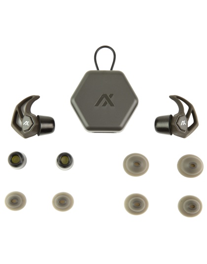 AXIL X30i, Earplugs, Black, Includes (3) Silicon Tips, (2) Foam Tips and Pocket Carry Case