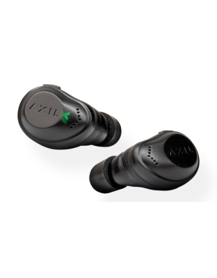 AXIL XCOR R, Bluetooth Tactical Earbuds, Includes Charging Case, USB-C Charging Cable, Matte Finish, Black
