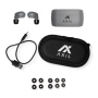 AXIL XCOR-R, Digital Tactical Earbuds, Includes Charging Case, USB-C Charging Cable, Ear Tips, Matte Finish, Gray