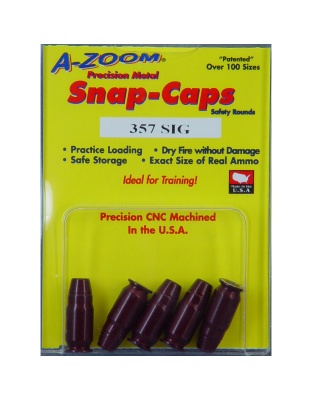 A-Zoom Snap Caps, 357 Sig, 5 Pack
