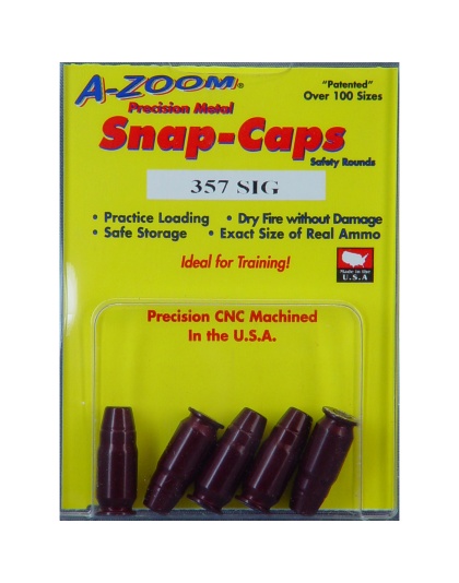 A-Zoom Snap Caps, 357 Sig, 5 Pack
