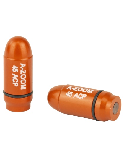 A-Zoom StrikerCaps, Snap Caps, Orange, 45 ACP, 2/Pk