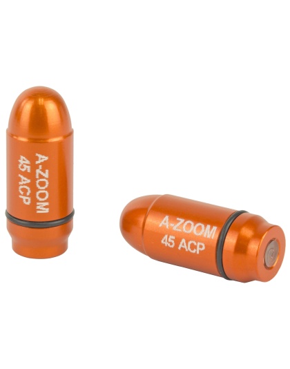 A-Zoom StrikerCaps, Snap Caps, Orange, 9MM, 2/Pk