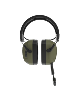 Caldwell E-Max Comms, Hearing Protection, Ambidextrous Boom Microphone, Bluetooth Connectivity, Olive Drab Green and Black