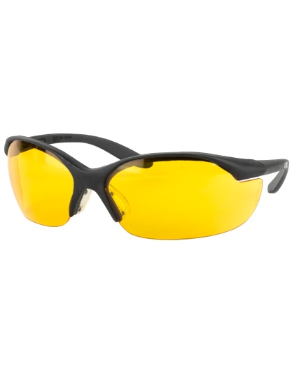 Howard Leight Vapor II Glasses, Black Frame, Orange Lens
