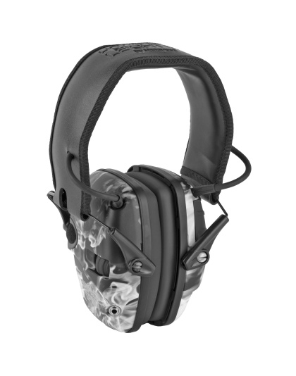 Howard Leight Impact Sport, Electronic Earmuff, Folding, Smoke Finish