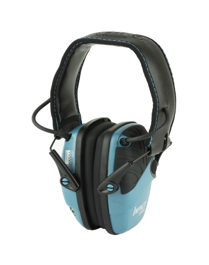 Howard Leight Impact Sport, Electronic Earmuff, Folding, Teal