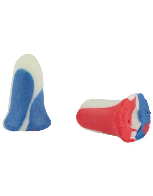 Howard Leight Super Leight Ear Plugs, Foam, NRR 33, Uncorded, Red/White/Blue, 10 Pair