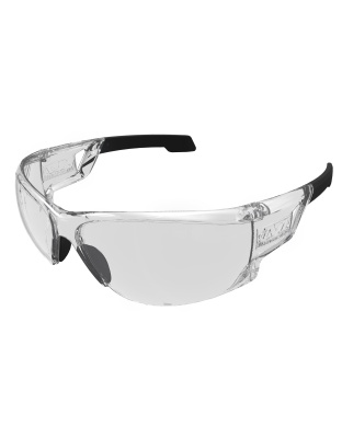 Mechanix Wear Type-N Safety Glasses, Black Frame with Clear Lens