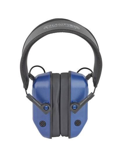 Champion Traps & Targets Vanquish Electronic Earmuff, Blue
