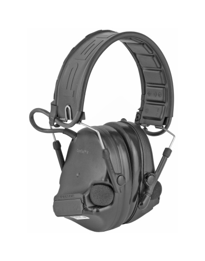 3M/Peltor ComTac V, Electronic Earmuff, Headband, Foldable, Black Color