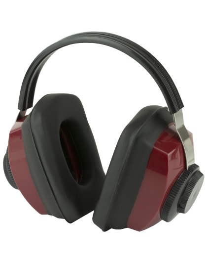 Radians Competitor Earmuff, Red, NRR 26