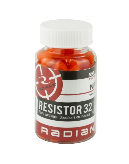 Radians Ear Plug, Foam, NRR 32, 25 Pack
