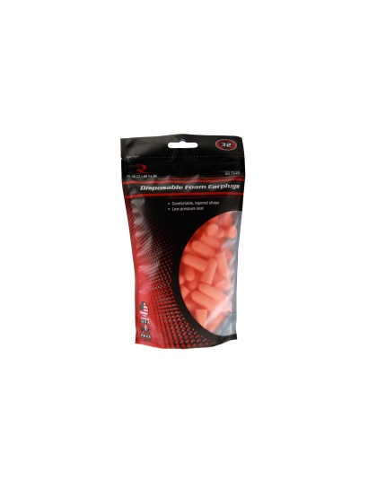 Radians Ear Plugs, Orange, NRR 32, 50 Plugs Per Bag, Resealable Bag