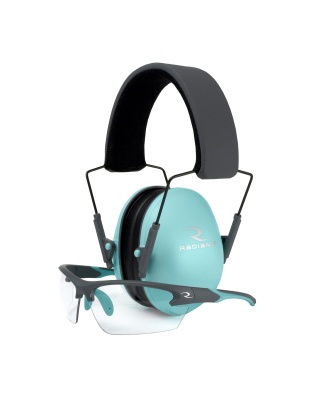 Radians Lowset Ladies Range Combo, Earmuff/Glasses Combo, Aqua