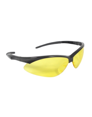 Radians Outback Glasses, Black Frame, Amber Lens, With Cord