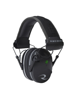 Radians R3200 Dual Mic, Electronic Earmuff, Black/Gray Finish