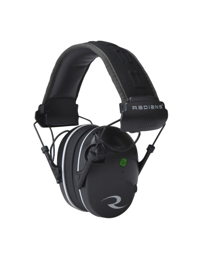 Radians R3200 Dual Mic, Electronic Earmuff, Black/Gray Finish