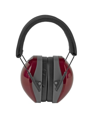 Radians Folding Terminator Earmuff, Red , NRR 29