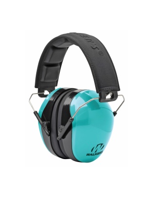Walker's Passive, Earmuff, Padded Headband, Folding, Aqua