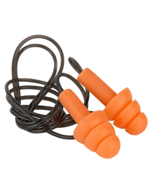 Walker's Corded Ear Plug, Foam, Yellow, Box Contains 2 Pairs