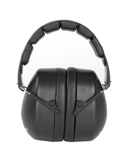 Walker's Earmuff, Folding, Padded Headband, Black