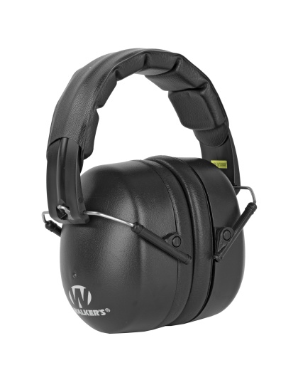 Walker's Earmuff, Folding, Padded Headband, Black