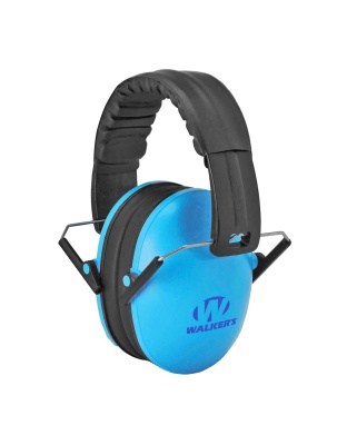 Walker's Passive Compact Ear Muffs, Blue, Will Not Fit Adults - Ideal For Smaller Heads