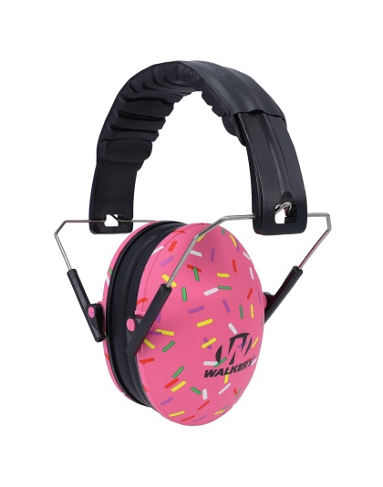 Walker's Folding Earmuff, Small, Pink Sprinkle