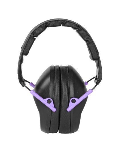Walker's Passive, Folding Earmuff, Black/Purple, 1 Pair