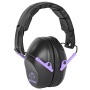Walker's Passive, Folding Earmuff, Black/Purple, 1 Pair
