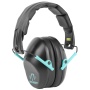 Walker's Passive, Folding Earmuff, Black/Teal, 1 Pair