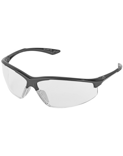 Walker's IKON, Tanker Open Frame Shooting Glasses, Black Frame, Clear Lens