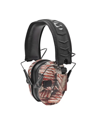 Walker's Razor Slim Electronic Ear Muffs, American Flag