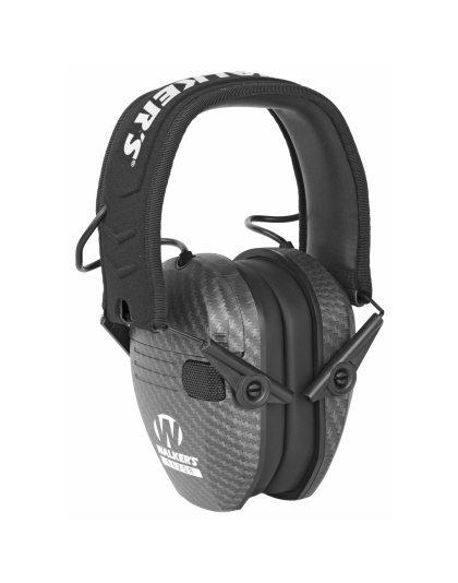 Walker's Razor, Electronic Earmuff, Carbon Fiber, 1 Pair