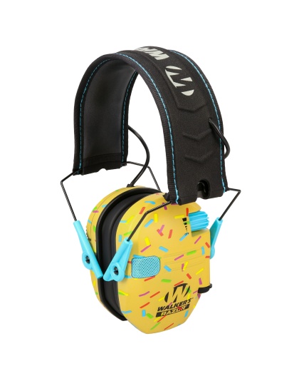 Walker's Razor Slim, Electronic Earmuff, Gold Sprinkle