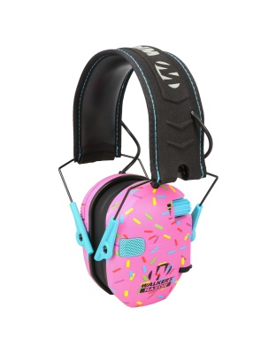 Walker's Razor Slim, Electronic Earmuff, Pink Sprinkle