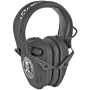 Walker's Razor, Freedom Slim Electronic Earmuff, 2nd Amendment Logo, Two Hi-Gain Omnidirectional Microphones, Low Noise/Frequency Tuned for Natural Sound Clarity, Hi-Def Sound Output w/ Audio Input Jack