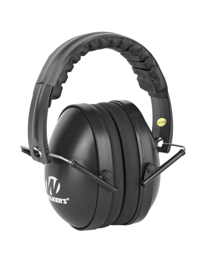 Walker's Compact and Women Folding Earmuff, Black, 1 Pair, Will Not Fit Adults - Ideal For Smaller Heads