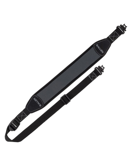 Allen Company Cascade Light Sling, Neoprene Construction, Matte Finish, Gray and Black, Includes Sling Swivels