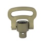 ALG Defense Swivel, Desert Dirt Color, Forged from 7075 T6 Aluminum, Quick Detach Swivel