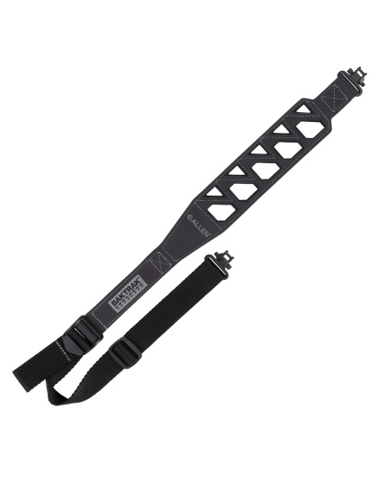 Allen Company VERTEX Hyper Tough Sling, BAKTRAK Slip Resistant Backing, Matte Finish, Black and Gray, Includes Sling Swivels