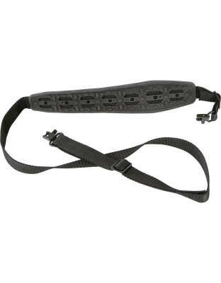 Bulldog Cases Armor Molded Rifle Sling, with Deluxe Locking Swivels, Poly Oxford Nylon, Black