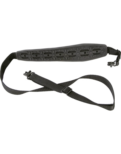 Bulldog Cases Armor Molded Rifle Sling, with Deluxe Locking Swivels, Poly Oxford Nylon, Black