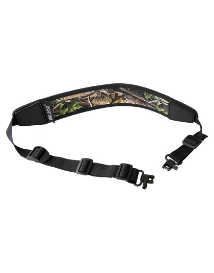 Bulldog Cases Neoprene Rifle Sling, Deluxe Locking Swivels, Poly Oxford Nylon Construction, Camo