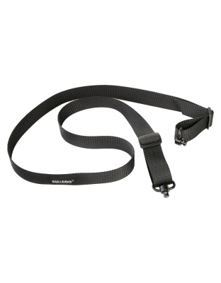 Bulldog Cases Single Point Sling, Deluxe Quick Detach Push Button Swivels, Poly Oxford Nylon Construction, Black