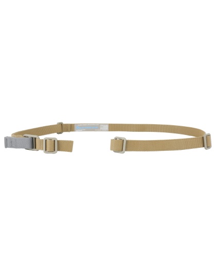 Blue Force Gear Vickers ONE Sling, 2 Point Combat Sling, 54" with Adjuster Tightened, Coyote, 1" Webbing, Attached with TriGlide, Hardware Not Included